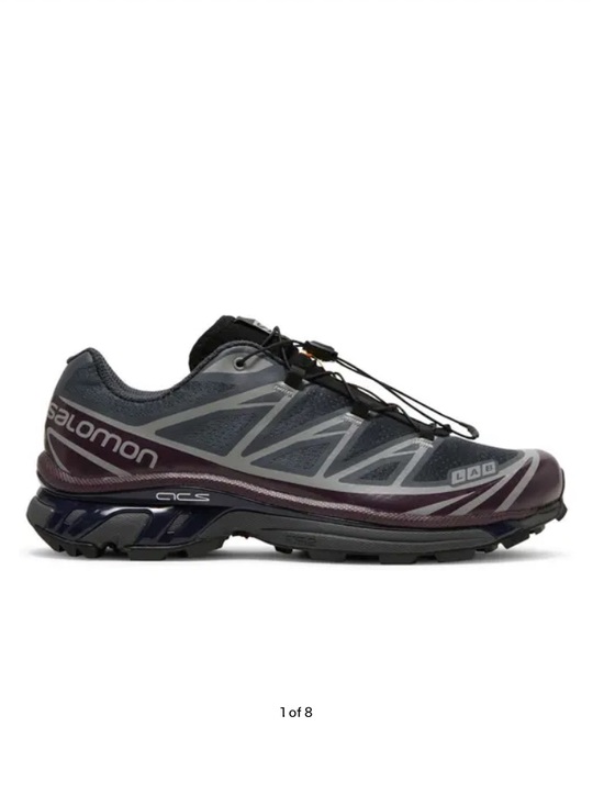 Salomon Shoes - Salomon XT-6 Ebony Evening Blue Trail Sneakers